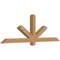 Ekena Millwork Kennewick Timber Gable Bracket, Western Red Cedar, 72"W x 24"H x 3 1/2"D x 3 1/2"F, 8/12 Pitch GBW072X24X0404KEN00SWR - alternate 2